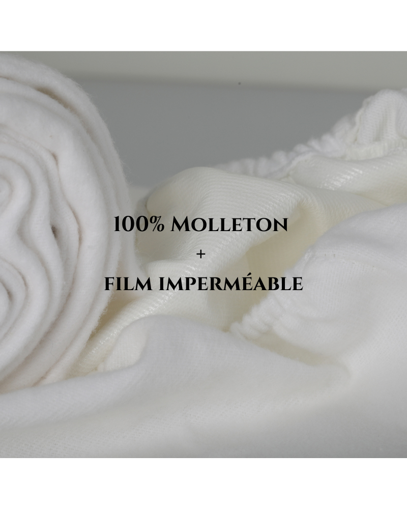 Tissu Molleton + Film Imperméable au mètre